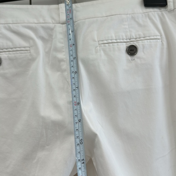 Burberry white cotton pants, low waist, preloved - Picture 3 of 5